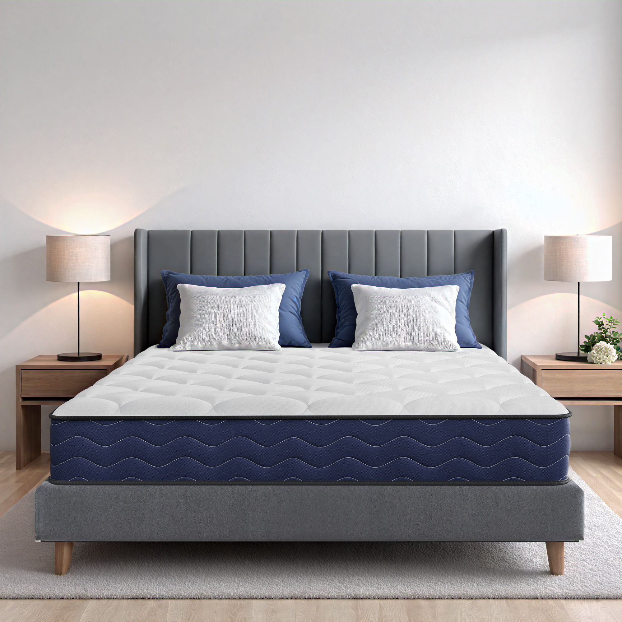 Mattress, Cooling Gel Memory Foam and Individual Pocket Spring