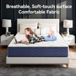 Babo Care Twin Mattress,8 Inch Hybrid Mattress,Memory Foam with Individually Pocket Springs,Medium-Firm Mattress in Box,CertiPUR-US,Anti-Static Fabric