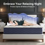 Babo Care Twin Mattress,8 Inch Hybrid Mattress,Memory Foam with Individually Pocket Springs,Medium-Firm Mattress in Box,CertiPUR-US,Anti-Static Fabric