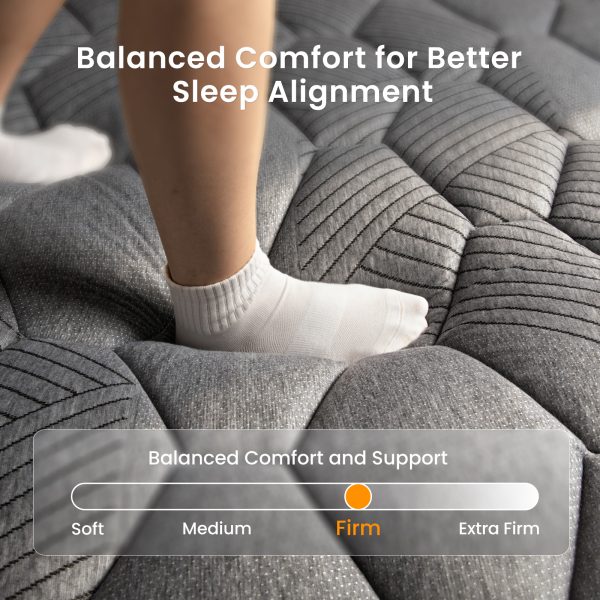 Babo Care Queen Hybrid Mattress, 12 inch Cooling-Gel Memory Foam and Individually Pocket Innerspring Mattress, CertiPUR-US Certified,Queen Size Mattress