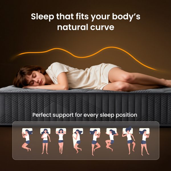 Babo Care Queen Hybrid Mattress, 12 inch Cooling-Gel Memory Foam and Individually Pocket Innerspring Mattress, CertiPUR-US Certified,Queen Size Mattress